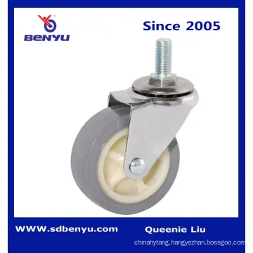 Light Duty Swivel Caster Side Brake for Furniture